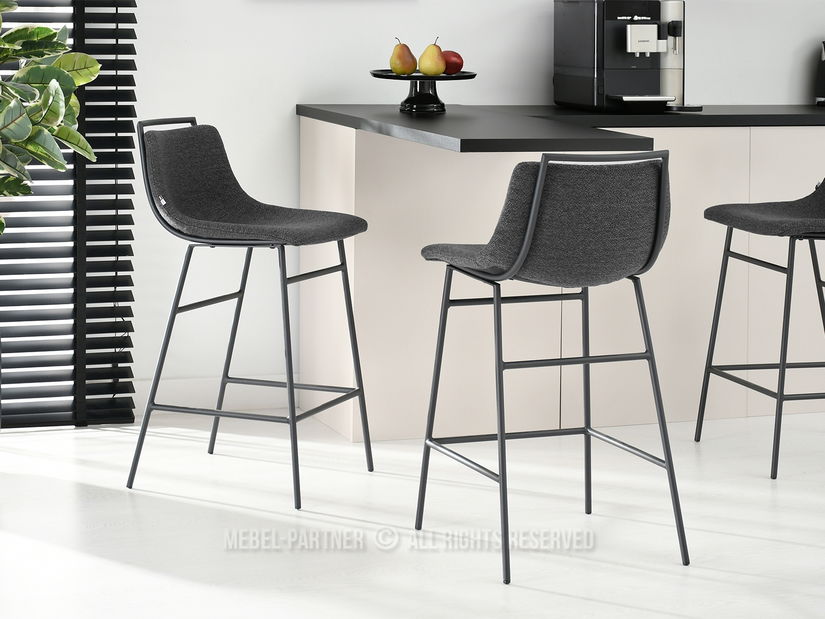 Stolica Sara (tamni grafit + crna)