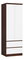 Dulap de haine Surgimiento (wenge + alb)