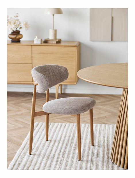 Jedálenská stolička Lsidinaina 1 (piesková + prírodná)