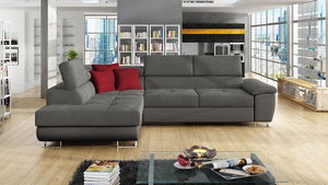 Colțar Alphard (S) (piele ecologică Soft 029 + Uttario Velvet 2971 + Kronos 02)