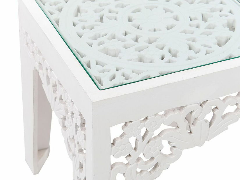 Set 2 konferenčných stolíkov Alfild (biela)