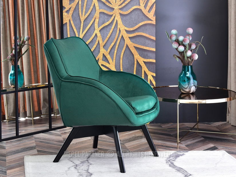 Relax fotel Merch (fekete)