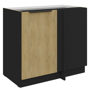 Dolná kuchynská skrinka Carminia 105 ND 1F BB (dub cremona + čierna)