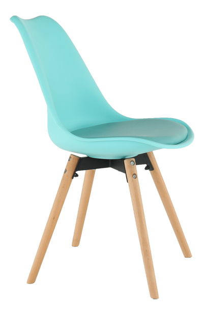 Blagovaonska stolica Samim (boja mentola + bukva) 