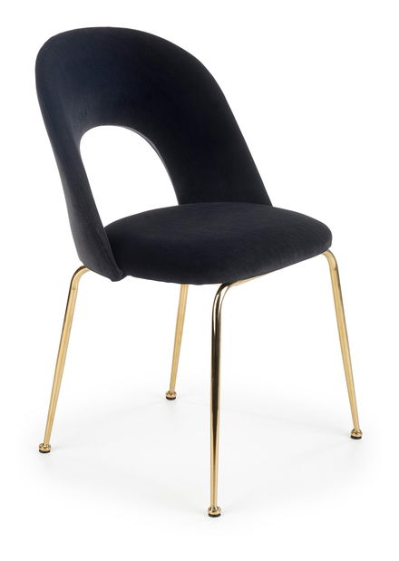 Scaun de sufragerie Loop (negru)