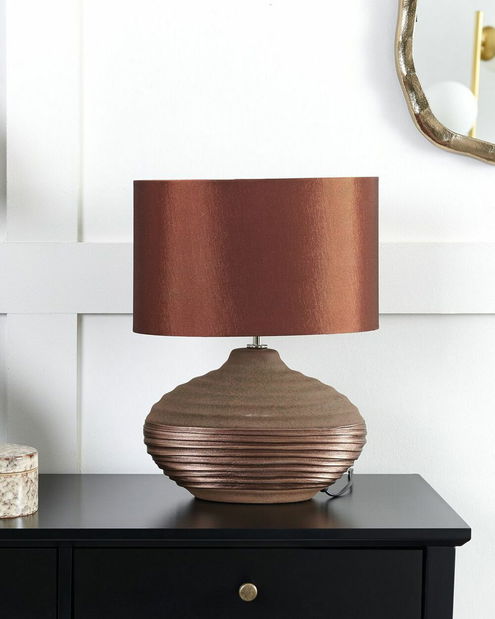 Stolná lampa Lumba (pieskovo béžová)