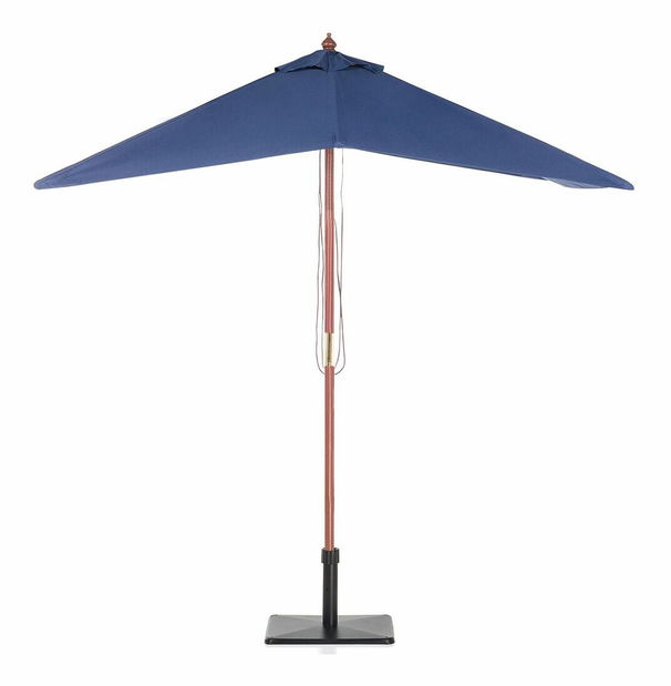 Záhradný slnečník 144 cm FLAME (drevo) (námornícka modrá)