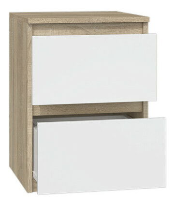 Noptieră Musecalo 2 (stejar sonoma + alb)