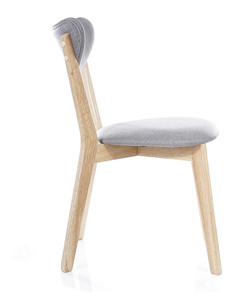 Jedálenská stolička Belkis (sivá + dub)
