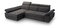 Rohová sedačka Belona (tmavosivá) (L)