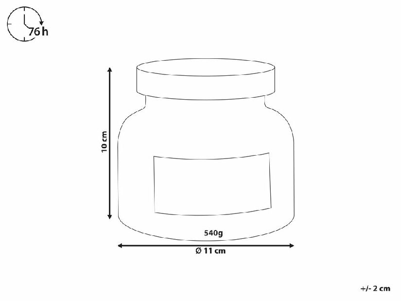 Lumânare de soia cu parfum de mere Beretta (galben)