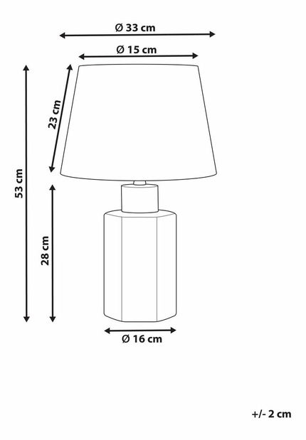 Lampă de masă Marza (alb)