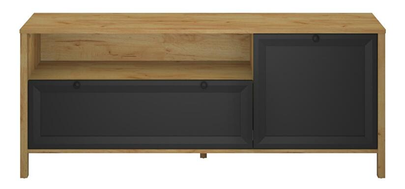 TV szekrény Bruselas (tarany craft (tölgy + fekete)