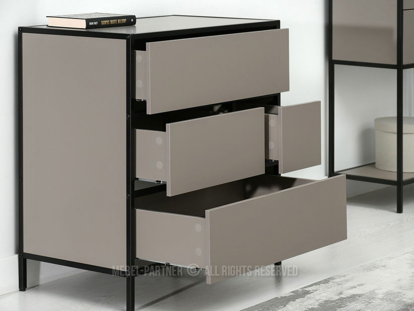 Comodă Soren Kom (bej + negru)