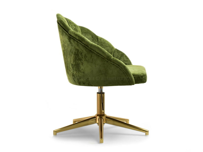 Fotoliu relax Leezare (verde + auriu)