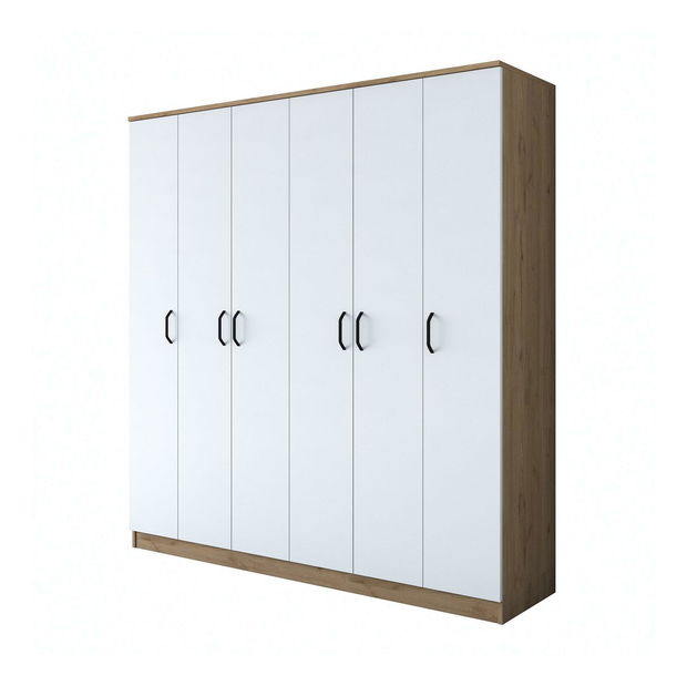 Dulap de haine Bastet 114 (nuc + alb)