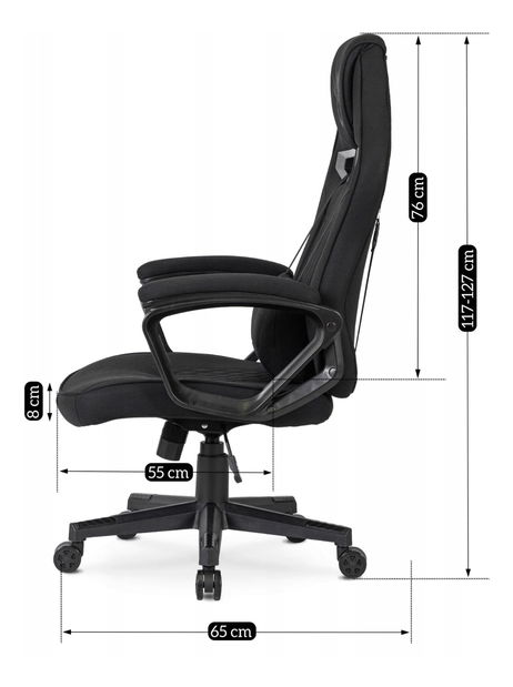 Herné kreslo Verdiblanco (čierna) 