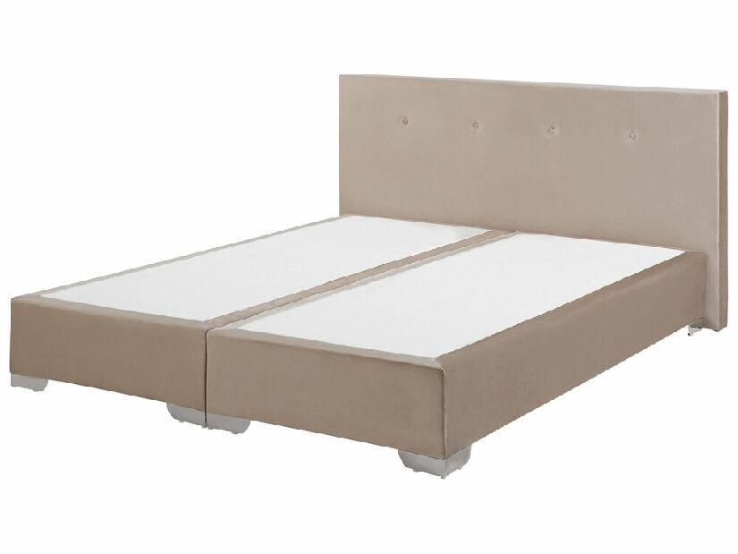 Franciaágy Boxspring 160 cm CONSOLE (ágyráccsal és matraccal) (bézs)