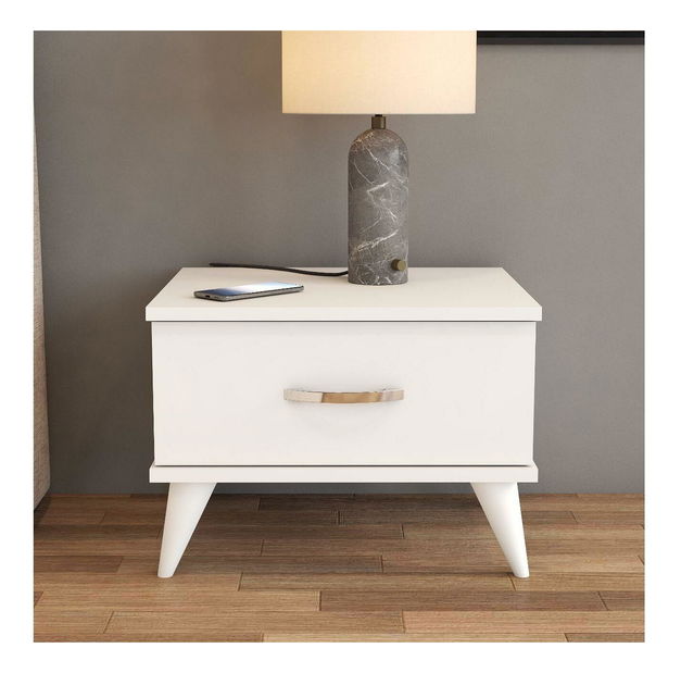 Nočný stolík Kedapi 1 (biela)