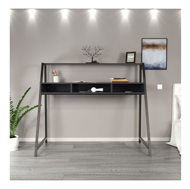 Íróasztal Decorative (antracit)