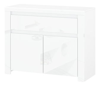 Komód Leona 2D1S (fényes fehér)