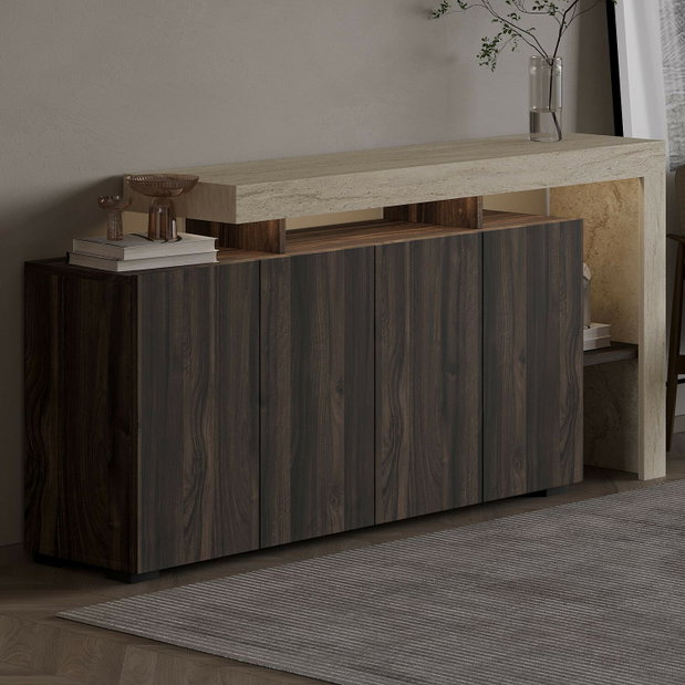 Dulap Belezza 1 (travertin + nuc)