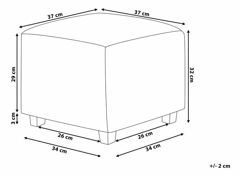Taburet Kalkaska (gri deschis)