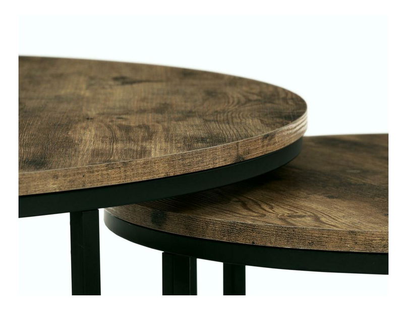 Dohányzóasztal szett (2 db.) Alcanzar (old style wood)