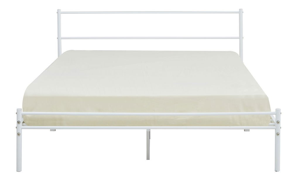 Fém ágy 180 cm Bengrea 0501 (fehér) (ágyráccsal)