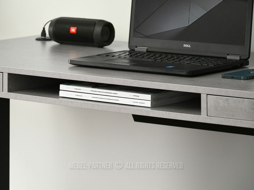 PC asztal Osto 140 (beton + fehér)