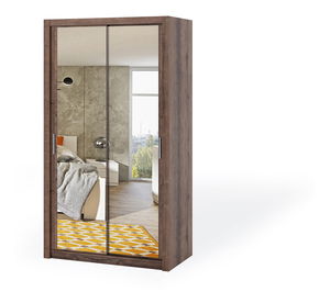 Šatníková skriňa Bonaparte SZ120 (dub monastery) (so zrkadlom)