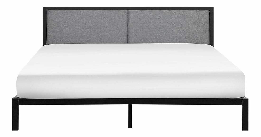 Franciaágy 180 cm CAMAR (ágyráccsal) (fekete)