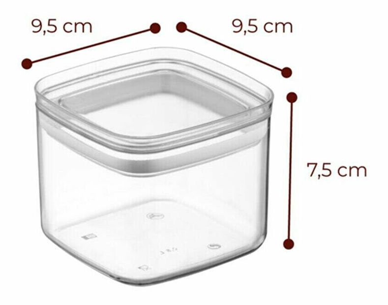 Set recipiente alimente (18 buc.) Boyz 18 (antracit)