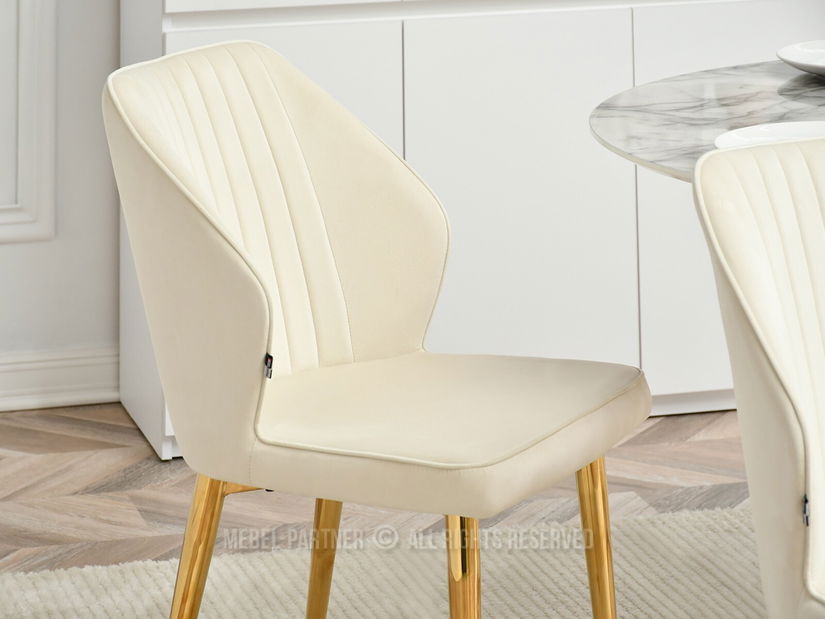 Stolička Greta K (krémová + zlatá)