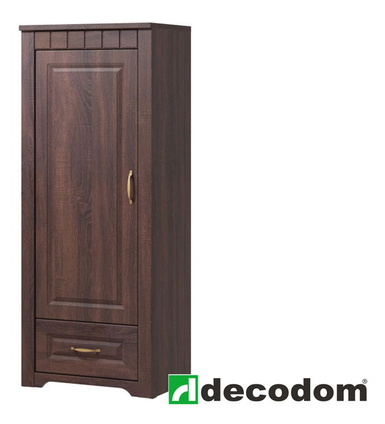 Policová skriňa Decodom Lirot Typ 03 (dub pílený schoko)