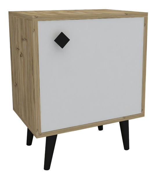 Nočný stolík Helsinki (Dub + Biela)