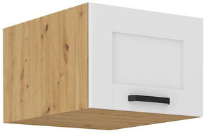 Horná kuchynská skrinka Lucid 50 NAGU-36 1F (korpus: dub artisan + front: mdf biela)