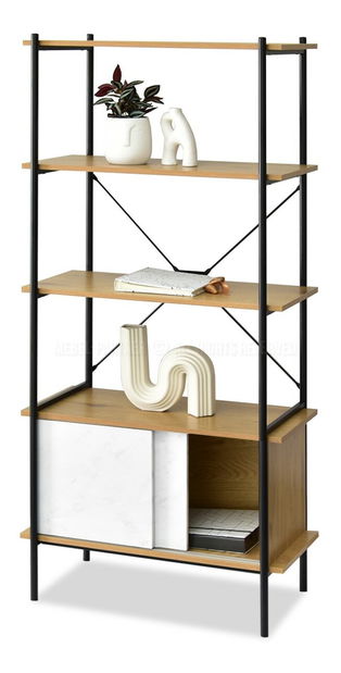 Raft Almasa A3 (marmură albă + negru)