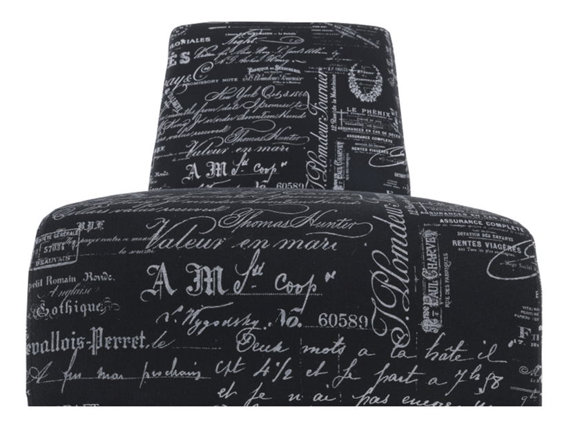 Fotel Herola (fekete-fehér minta) 