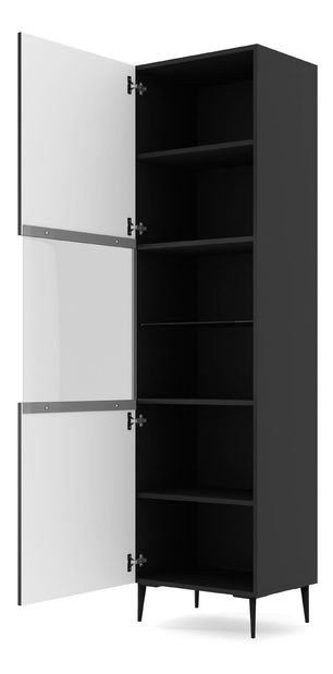 Vitrină 1DS Rowanna (Negru)