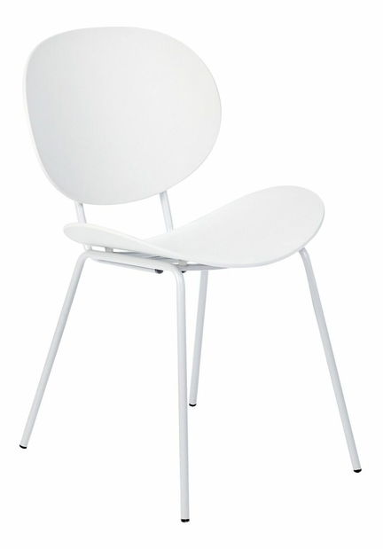 Set 2 buc scaune de sufragerie Sarrah (alb) 