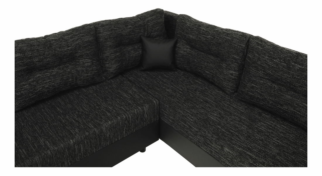 Rohová sedačka v tvare U Stalira (čierna) *bazár