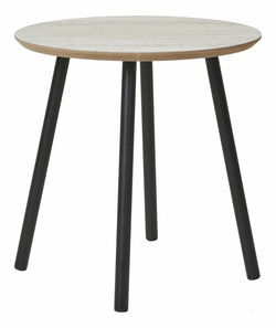 Măsuță laterală Alast 2 (negru + bej)