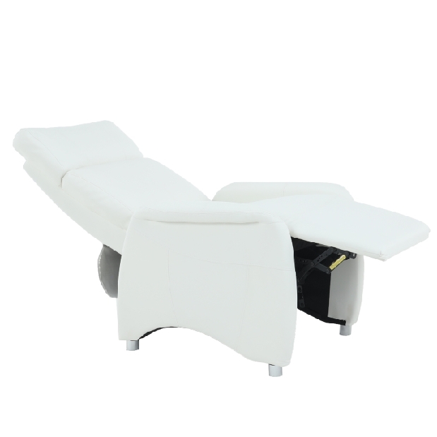 Fotoliu pentru relax Francesco CH 113100 piele PU Alb