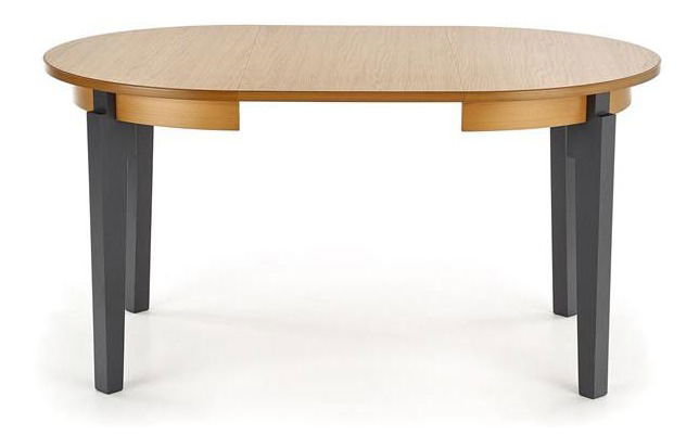 Blagovaonski stol na razvlačenje 100-200 cm Saras (hrast zlatni + grafit) (za 6 do 8 osoba)