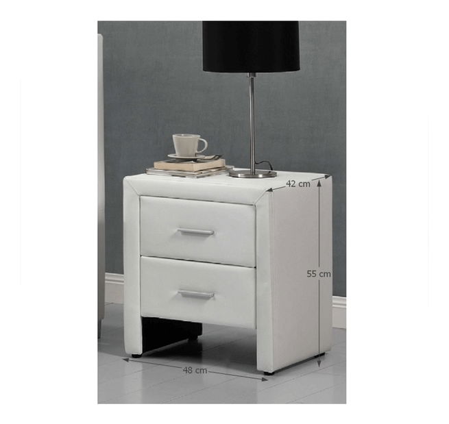 Noćni stolić Celdean (bijela) 