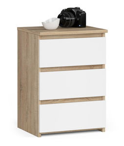 Komoda Cipriano (dub sonoma + biela)