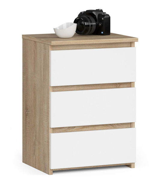 Komoda Cipriano (hrast sonoma + bijela)