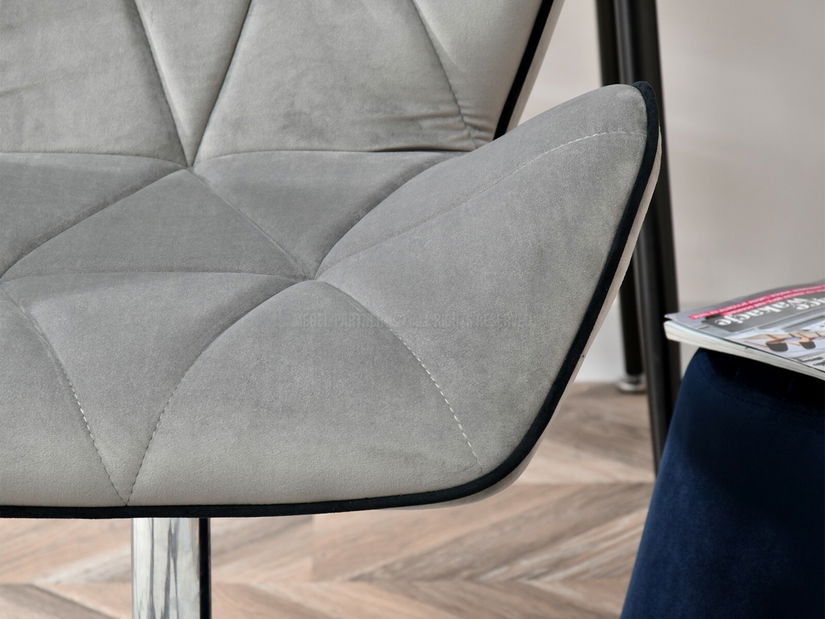 Fotoliu Velma M (gri + negru)