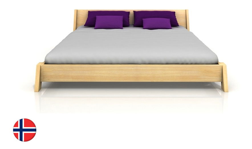 Manželská posteľ 200 cm Naturlig Skjolden (borovica) (s roštom)